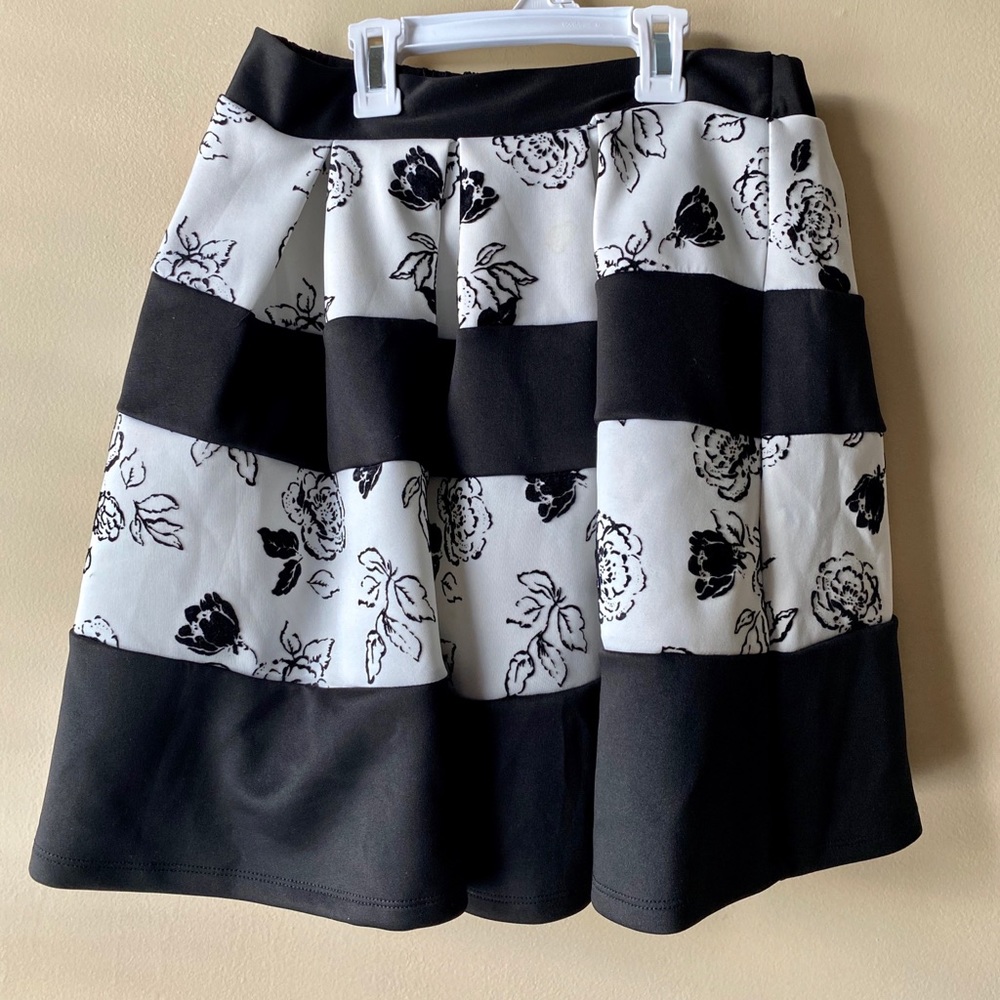 Black and white skirt